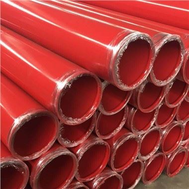 Jeklena cev z rdečo barvo ASTM A795 z zažlebljenimi konci